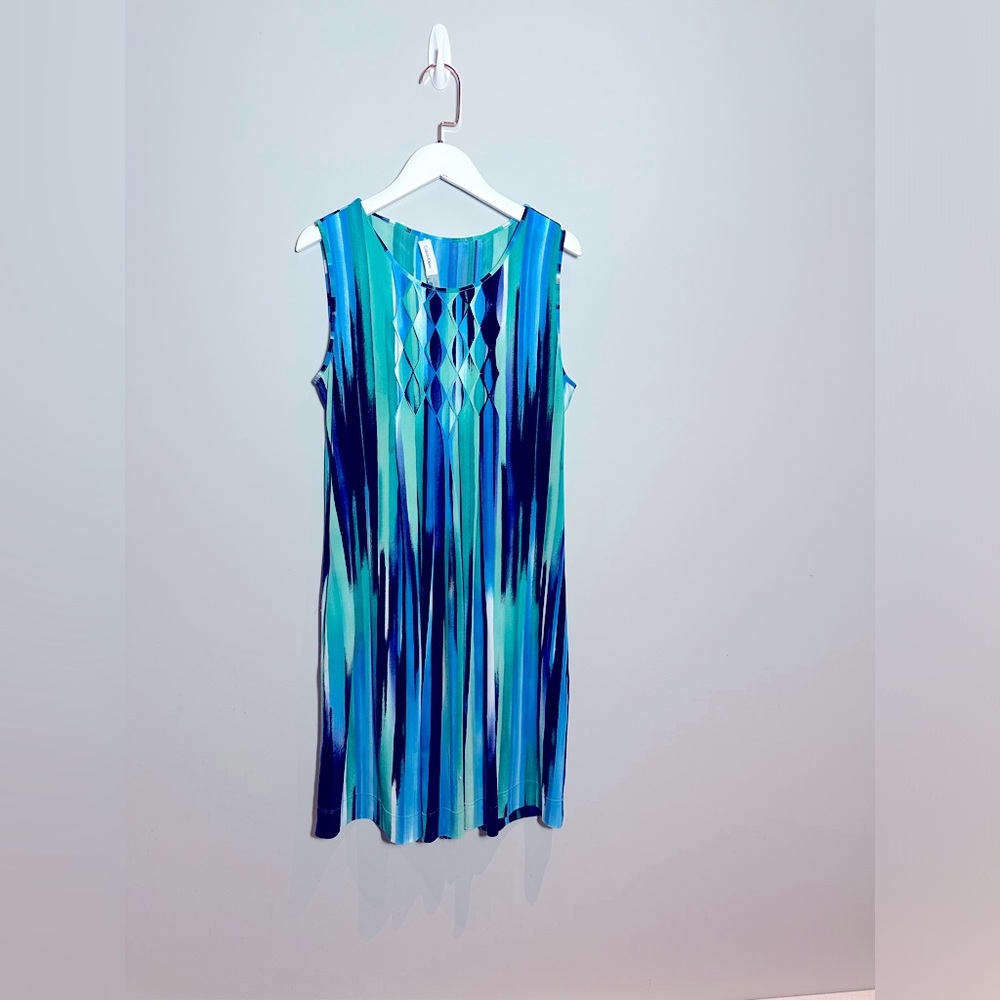 Calvin Klein sleeveless swing dress with pockets size